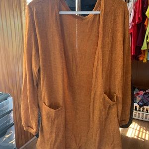 Light Brown Long Cardigan
